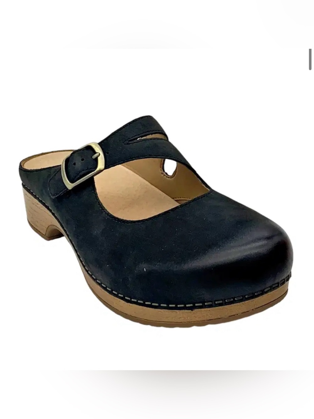 Dansko Black Mary Jane Clog Mule - EU 40